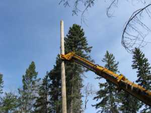 Naturist Legacy History: Gallery 08/19...Hydro installs power line poles
