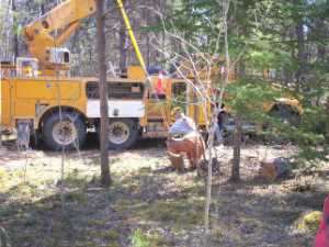 Naturist Legacy History: Gallery 09/18...Hydro installs wires and a transformer