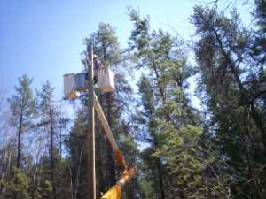 Naturist Legacy History: Gallery 09/26...Hydro installs wires and a transformer