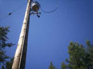 Naturist Legacy History: Gallery 09/30...Hydro installs wires and a transformer