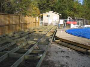 Naturist Legacy History: Gallery 35/08...Work begins on the new sun deck