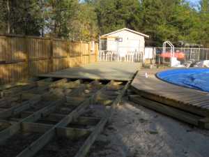 Naturist Legacy History: Gallery 35/14...Work begins on the new sun deck