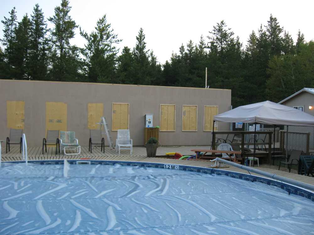 Naturist Legacy History: Gallery 41/30...Clubhouse floor and walls are built
