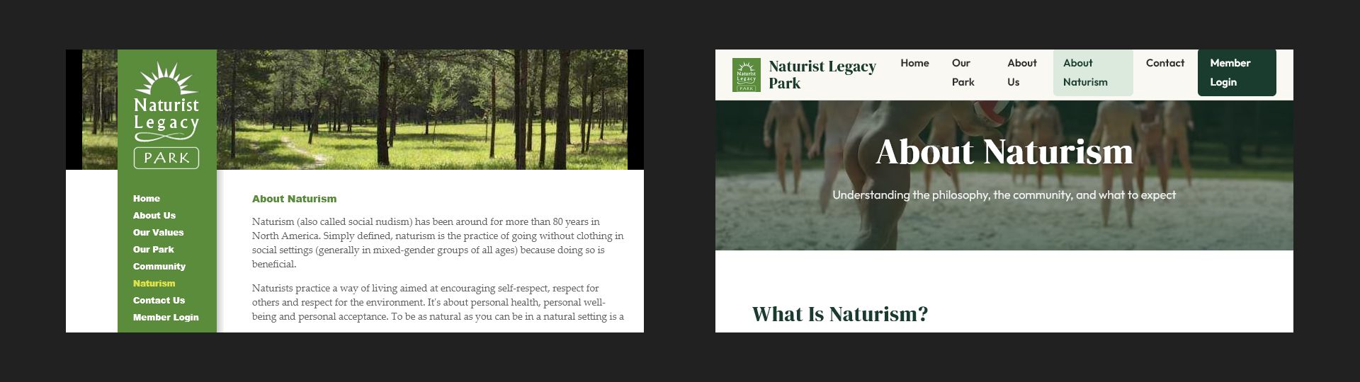 Naturism page testimonials ... 2013, 2026