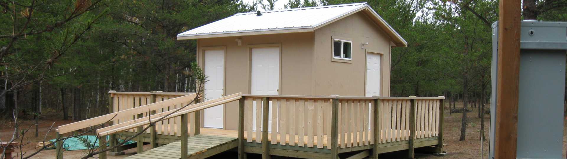 The new washroom/shower building ... 2011
