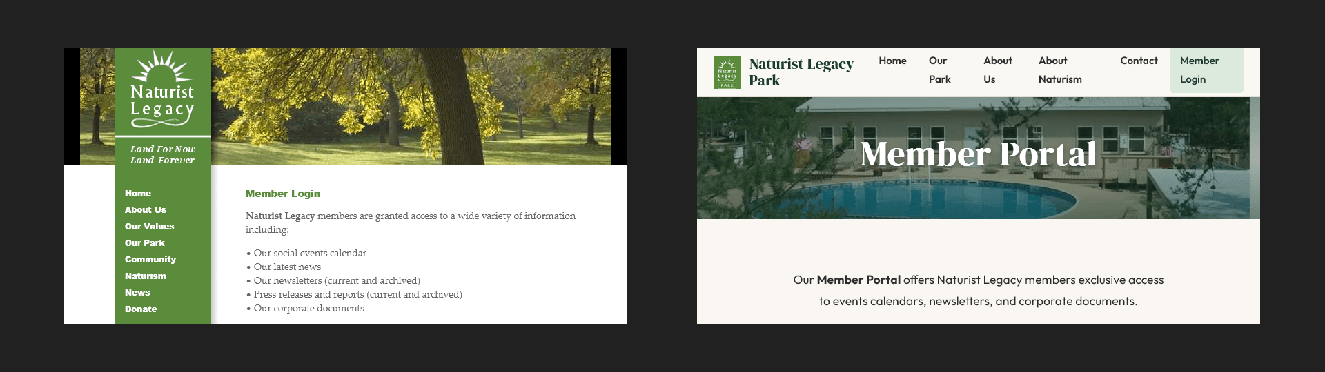 Member Login pages ... 2010, 2026