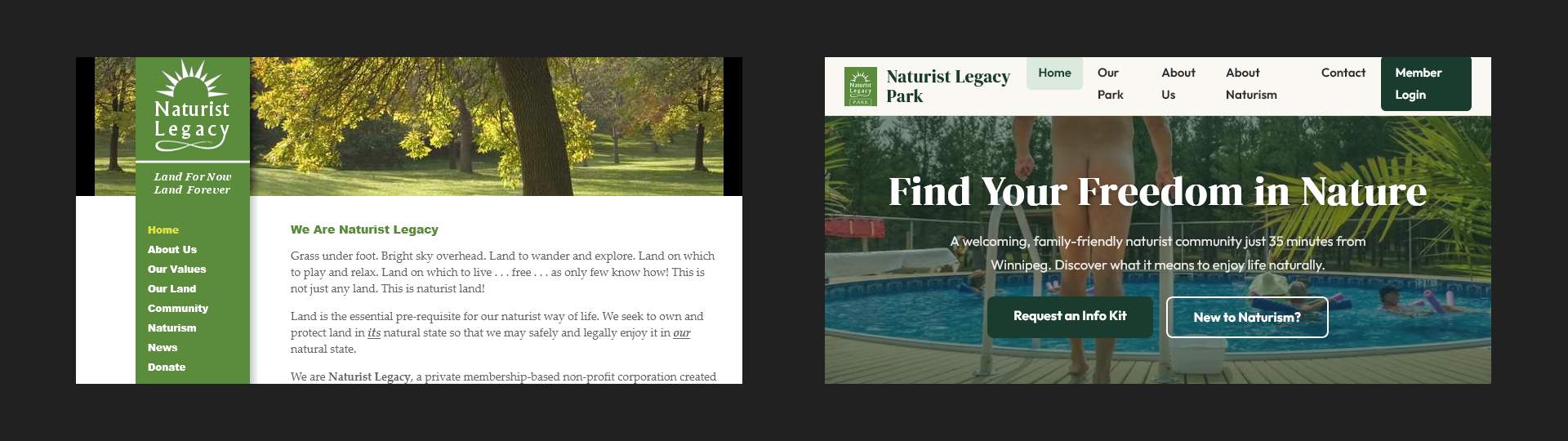 Naturist Legacy website (public) ... 2010, 2026
