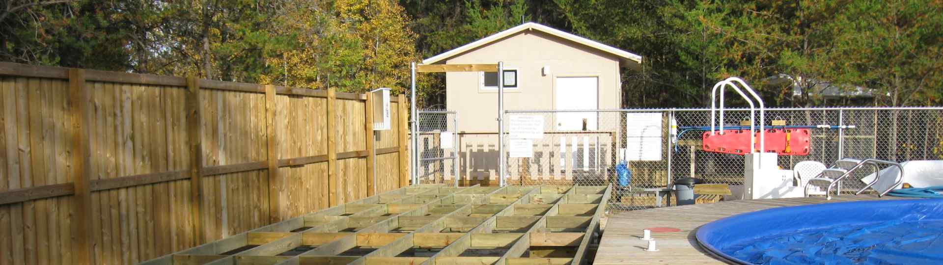 New sundeck under construction ... 2012