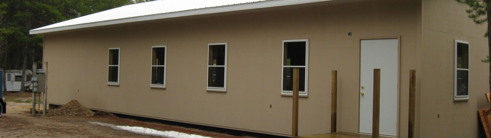 The new clubhouse under construction ... 2014