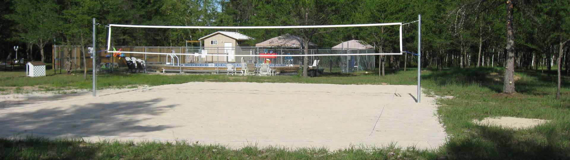 Beach volleyball court completed ... 2012
