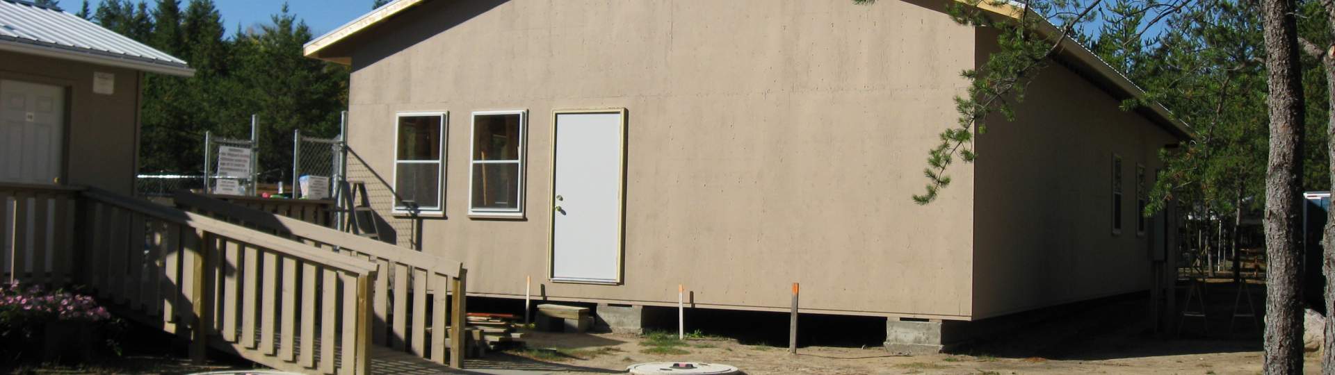 Doors, windows, soffit installed ... 2013